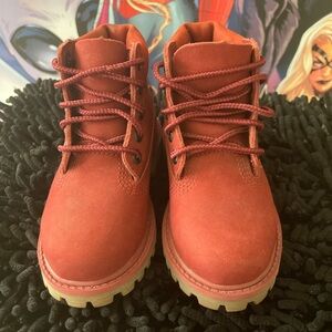 Burgndy Timberlands